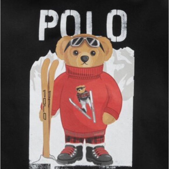 Ralph Lauren polo bear boys long sleeve 100% cotton t-shirt 10/12 - Picture 2 of 8